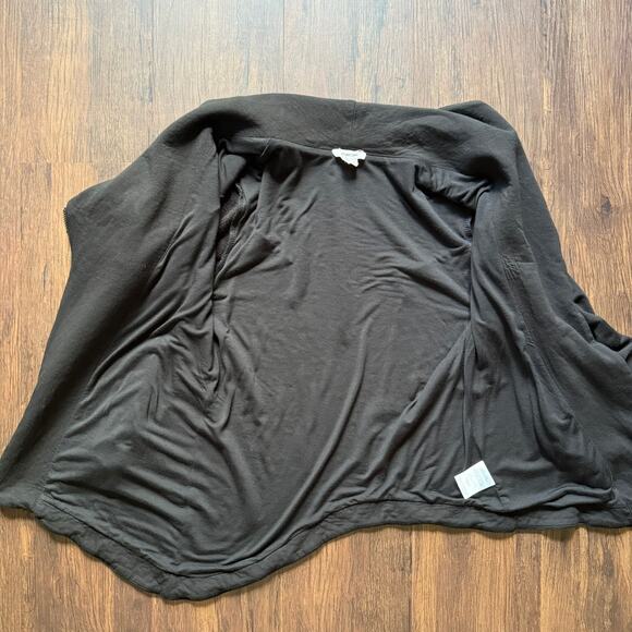 Helmut Lang Asymmetrical Knit Jacket Funnel Neck Asym Zip Black Medium - Picture 8 of 12